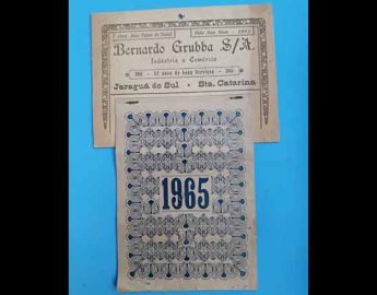 Calendário Grubba de 1965: Um Legado de Memórias e Conexões no Vale do Itapocu