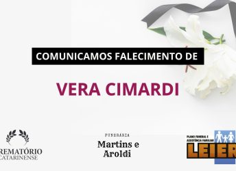 Plano Leier e a Funerária Martins e Aroldi comunicam o falecimento de Vera Cimardi