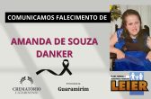 Plano Leier e a Funerária Guaramirim comunicam o falecimento de Amanda de Souza Danker