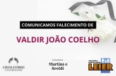 Plano Leier e a Funerária Martins e Aroldi comunicam o falecimento de Valdir João Coelho