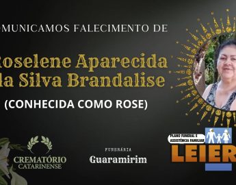 Plano Leier comunica o falecimento de Roselene Aparecida da Silva Brandalise