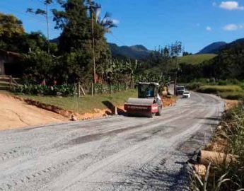 Obras na Estrada Werner Fischer atingem 60% do cronograma