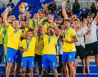 Futebol de Areia: Brasil é tetracampeão da Copa América