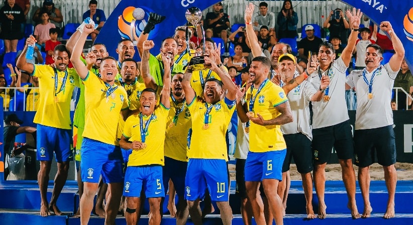 Futebol de Areia: Brasil é tetracampeão da Copa América