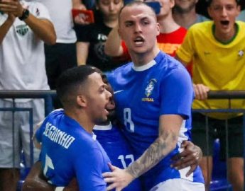 Futsal: Brasil vence Irã e garante vaga na final da Copa Intercontinental