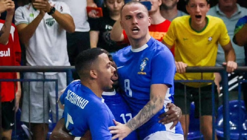 Futsal: Brasil vence Irã e garante vaga na final da Copa Intercontinental