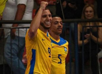 Futsal: Brasil atropela Groenlândia em primeira partida do Torneio Intercontinental