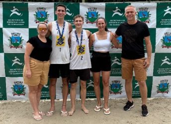 Vôlei de Praia: Equipes de Guaramirim são premiadas na primeira etapa