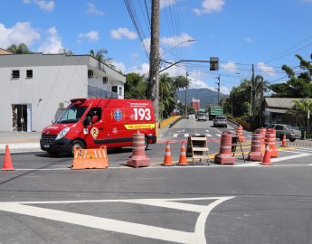 Prefeitura de Jaraguá do Sul melhora sinalização na Rua 13 de Maio